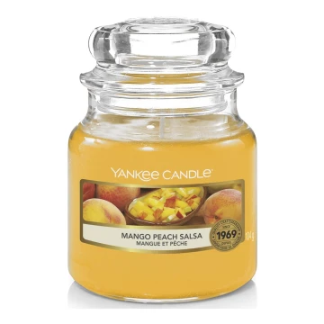 Yankee Candle - Dišeča sveča MANGO PEACH SALSA small 104g 20-30 ur