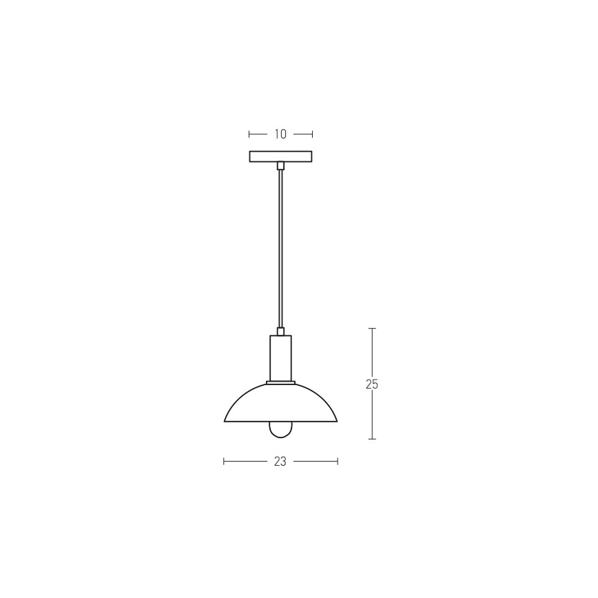 Zambelis 180052 - Lestenec na vrvici 1xE27/40W/230V črna