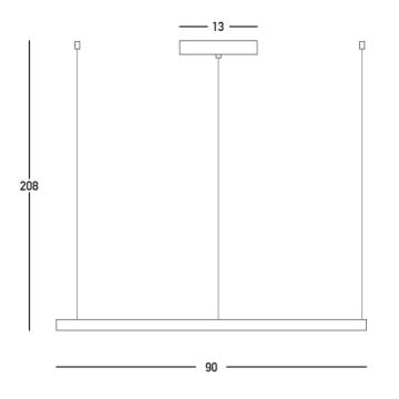 Zambelis 23034 - LED Zatemnitveni lestenec na vrvici LED/45W/230V 3000K pr. 90 cm zlata