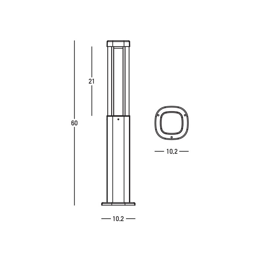 Zambelis E355 - LED Zunanja svetilka LED/7W/230V 3000K IP54 antracit