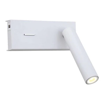 Zambelis H74 - LED Stenska svetilka LED/3W/230V USB bela