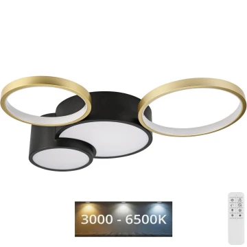 Zatemnitvena stropna svetilka ALIZEE LED/30W/230V 3000-6500K črna/zlata