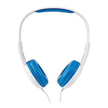 Žične slušalke modro / bele