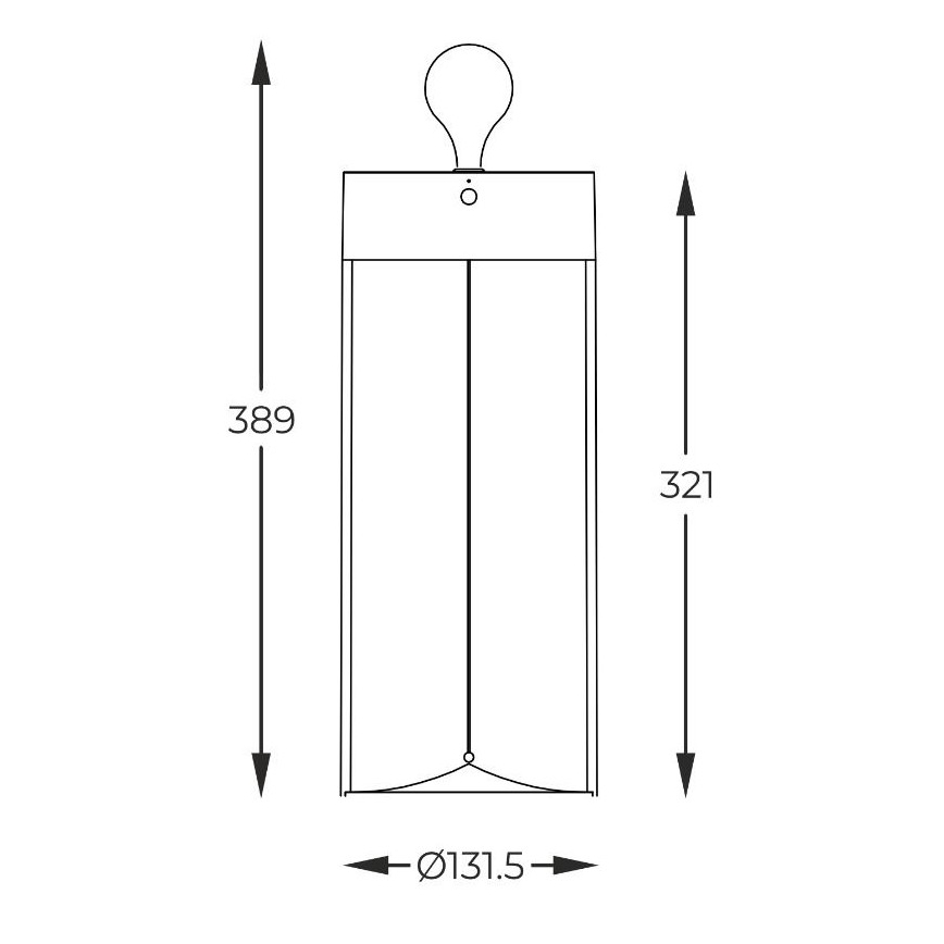 Zuma Line - LED Zatemnitvena polnilna namizna svetilka LED/1,2W/230V siva IP54