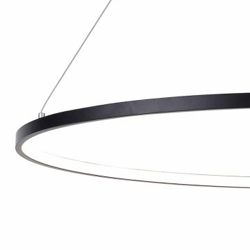 Zuma Line - LED Lestenec na vrvici LED/40W/230V 3000/4000/6000K pr. 90 cm črna