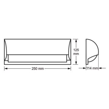 Zunanja stenska svetilka FREON 1xE27/60W/230V IP54 siva